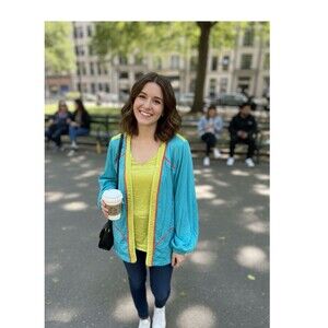 Rare Vintage Aventures des Toiles Art to Wear  Multicolor Jacket